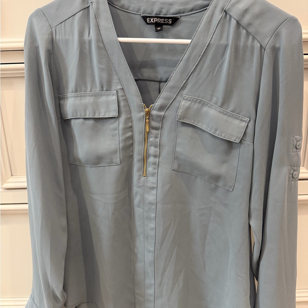 Express Sky Blue Top